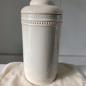 Elegant Cream Ceramic Canister